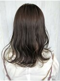 ホワイトインナーカラー_グレージュカラーボブウルフ_ba419021