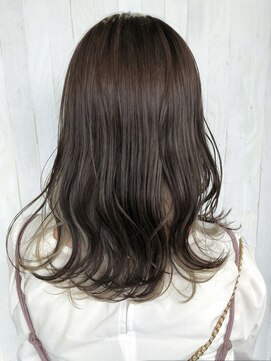 アイティーバイアルバム 松戸店(IT by ALBUM) ホワイトインナーカラー_グレージュカラーボブウルフ_ba419021