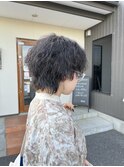 波まきパーマスタイル