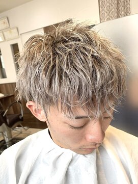 ヘアークリアー せんげん台 メンズ 波打ちスパイラルパーマ ツーブロック