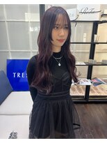 トレス(TRESS)&nbsp;姫カット×ロング！レッドバイオレットカラー♪