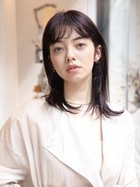 エムスラッシュ アヴェダ 自由が丘(M.SLASH AVEDA)&nbsp;流し前髪/エアストレート/グレージュアッシュ/小顔/自由が丘