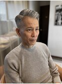 大人海外イケオジ七三サイドパートフェード：尾上　雄輝