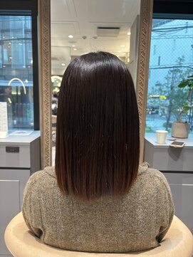 ロンドローズ 名古屋(Lond damaskRose) 顔周り ボブ 韓国 レイヤー ダブルカラー 名駅 リタッチ555