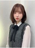 くびレイヤー前髪ありイメチェンアンブレラカラーこなれミディ