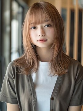 アルトリスト(Altruist Aging×HAIR&SPA) ☆イメチェンピンクベージュアンブレラカラー前髪クールショート