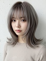 アポロ 横浜駅店(apollo)&nbsp;xレイヤーボブハイライトブリーチレイヤーハイトーングレージュ