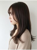 ナチュラルセミディ/外ハネ/ワンカール/アースカラー/金山