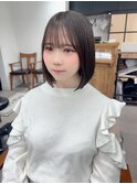 小顔タッセルボブ×ぱつっとボブ[美髪/縮毛矯正/丸型卵型]