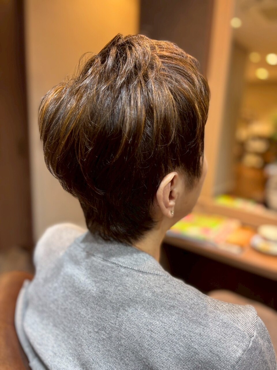 ヘアマニキュア　＋　ブロー　（炭酸泉使用）