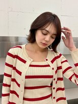 ヒュー 広島(HEW)&nbsp;くびれボブレイヤーカット大人かわいいブラウンヘア20代30代