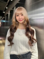 ペレ 栄 アネックス(PELE栄ANNEX)&nbsp;クラゲヘアー/小顔に見せるヘア/ココアベージュ/栄