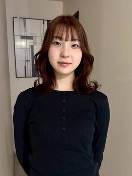 ナービス(NARVIS) レイヤーカット/くびれロング/オレンジブラウン