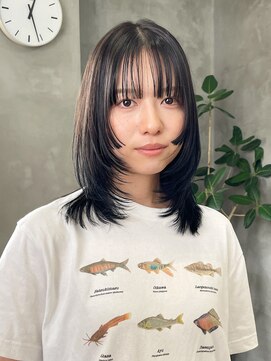 テトヘアー(teto hair) レイヤースタイル　姫カット　ミディアムヘア　セミロング