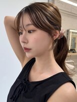 エジョン 八幡山店(Aejon) 八幡山レイヤーカット韓国ダブルカラー顔周り前髪カットボブ