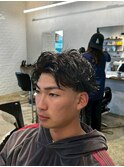 表参道駅MEN’S/ニュアンスパーマ/刈り上げセンターパート