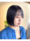 着物ヘア/大人ガーリー/ダークアッシュ/似合わせカット/柏駅