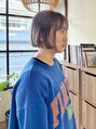 スーリール 西大分店(Sourire) ハイトーンボブ。オイルスタイリングでおしゃれな質感に。