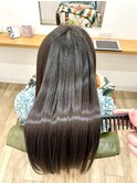 60代女性の美髪ストレート