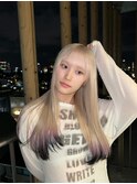 ホワイト裾カラー