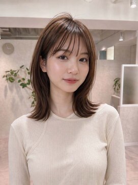 ミーク(meak) ぺたんこ髪をふんわり見せる顔まわりカット