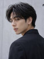 オグジュアリー 表参道(aux.)&nbsp;毛流れハンサムショートセンターパートメンズ黒髪爽やか