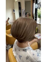 パンプキン(PUMPKIN) 大人女性のナチュラル白髪ぼかしショートボブ