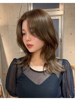 サンドナル 鹿児島天文館(sand NALU)&nbsp;ハッシュカット/グレージュ/デザインカラー[鹿児島天文館]