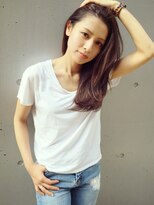 ロコスピアーズ(ROCO SPEARZ)&nbsp;カジュアルストレート×ダークパープルアッシュ