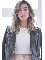 ラフィス ヘアーフラム 難波戎橋2号店(La fith hair flamme)&nbsp;【La fith】 バレイヤージュ☆グレージュカラー