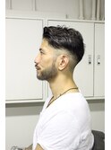 サイドパートショート フェザーマッシュソフトツーブロック