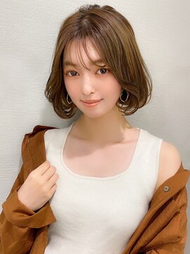 韓国人風毛先パーマショートボブ L シェルハ Xelha のヘアカタログ ホットペッパービューティー