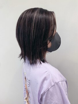 ルーン(roon) グレージュハイライト × 外ハネボブ