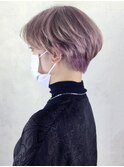 ラベンダーショート_くびれヘアビタミンカラー_ba323082