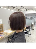 ぱつっと前下がりボブ【三國麗奈】
