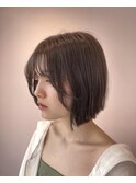 前下がりワンレングス