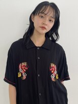 ローウェ 愛知豊橋(Louwe)&nbsp;髪質改善トリートメント透明感ベージュカラーボブヘアセット豊橋