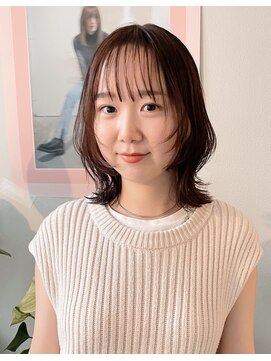 オーシティー(O-city) ピンクブラウン×レイヤーカット