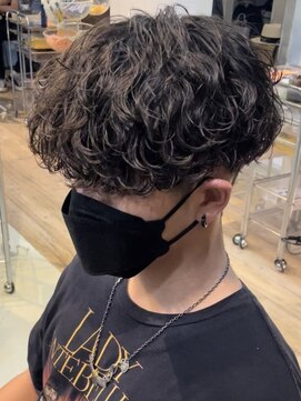 フィフス 栄(fifth) 波巻きスパイラルパーマメンズマッシュツーブロックメンズパーマ