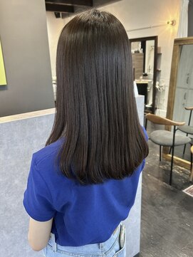 アルコイリスバイドールヘアー(ARCOIRIS by Dollhair) 髪質改善酸性ストレート韓国風ヘア透明感艶カラーグレーベージュ
