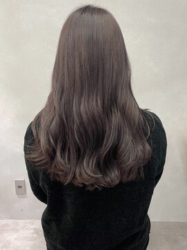 ミュラ(mulah) ブリーチなしダークラベンダーアッシュ*暗髪透明感カラー