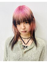 姫カット×ピンクトクロ