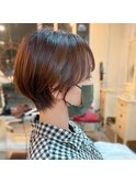 ふんわりショート/20代30代40代50代/レイヤーカット/小顔カット