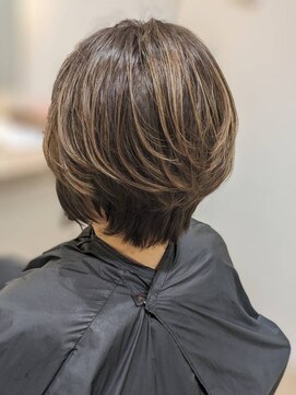 ルクス 新小岩(LUX) カット+白髪ぼかしデザインカラー