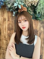 ラフィス ヘアー ヴォーグ 天王寺あべの店(La fith hair vogue)&nbsp;【La fith】内巻きストレート×シースルーバング