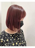 チェリーピンク/うる艶ボブ