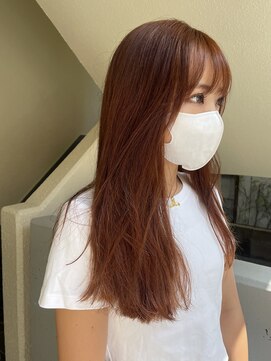 ラミエ バイ メルト 吉祥寺(lamie by melt) 【小川】ピンクブラウン/きりっぱなし/エアリーロング