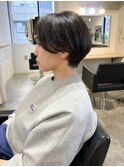 ハンサムショート/ショートボブ/イメチェン/透明感/似合わせ