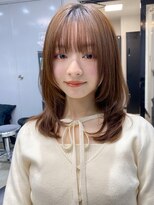 エトラ 渋谷店(etora) 小顔 前髪 レイヤーカット ホワイトグレージュ"