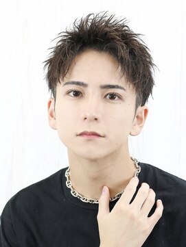 ベーア(Bar) 短髪アップバングソフトツイストパーマ刈り上げショート